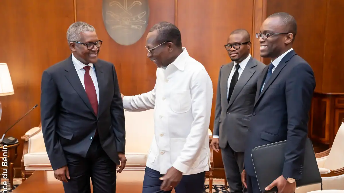 Bénin : Aliko Dangoté reçu par le président Talon, une première